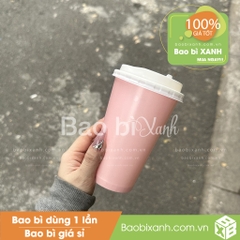 Ly giấy màu hồng Pink