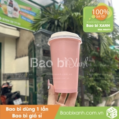 Ly giấy màu hồng Pink