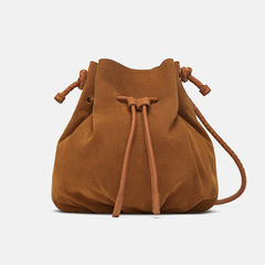 Túi bucket bằng da