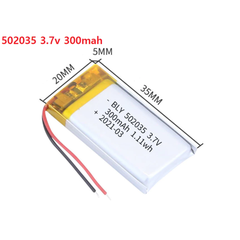 Pin 3.7V Li-Po (Li-Polyme) Dùng Cho Hộp Sạc Tai Nghe và Các Thiết Bị Điện Tử