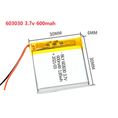 Pin 3.7V Li-Po (Li-Polyme) Dùng Cho Hộp Sạc Tai Nghe và Các Thiết Bị Điện Tử
