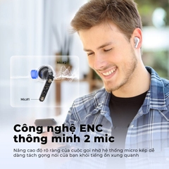 Tai Nghe Nhét Tai Bluetooth SoundPEATS Clear - Tai Nghe Trong Suốt Cá Tính Đẹp Mắt, Âm Thanh Hay, Giá Rẻ