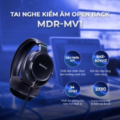 Tai Nghe Kiểm Âm Mở Sony MDR-MV1 - Tai Nghe Trùm Tai Kiểm Âm Chuyên Nghiệp Có Dây