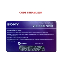 Thẻ nạp Game Steam 200k - Steam Gift Card 200k