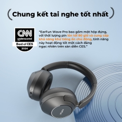Tai Nghe Chụp Tai Bluetooth EARFUN WAVE PRO Chống Ồn Chủ Động, Lọc Gió, LDAC, Driver 40mm, Game Mode
