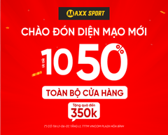 CHÀO ĐÓN DIỆN MẠO MỚI CỦA MAXXSPORT VINCOM HOÀ BÌNH