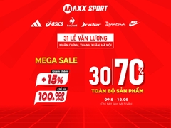 MEGA SALE DUY NHẤT TẠI MAXXSPORT LÊ VĂN LƯƠNG | GIẢM 30-70%