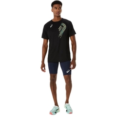 Áo T-shirt chạy bộ ASICS TRACK GRAPHIC SHORT SLEEVE TOP Nam - 2091A747.001