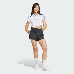 Áo jersey crop top adidas Tiro 3 sọc Nữ - IZ2083