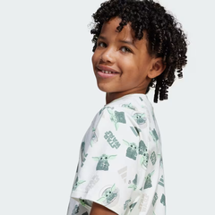 Áo T-shirt trẻ em adidas Star Wars Mandalorian Unisex - JD4555