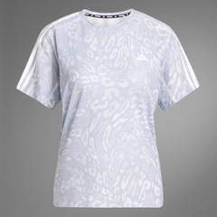 Áo T-shirt adidas CLIMACOOL Own the Run 3 sọc Nữ - JD7758