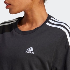 Áo crop top adidas Single Jersey Essentials 3 sọc Nữ - HR4913
