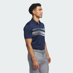 Áo Polo golf adidas Kẻ Sọc Ngang Ngực Core Nam - IX2012