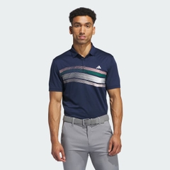 Áo Polo golf adidas Kẻ Sọc Ngang Ngực Core Nam - IX2012