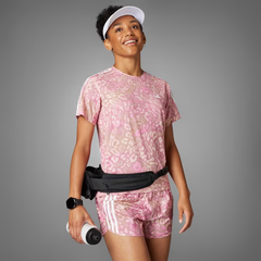 Áo T-shirt chạy bộ adidas CLIMACOOL Own the Run 3 sọc Nữ - JC7408