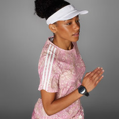 Áo T-shirt chạy bộ adidas CLIMACOOL Own the Run 3 sọc Nữ - JC7408
