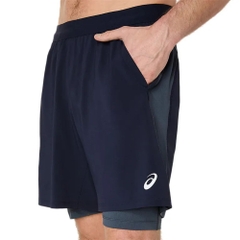Quần short chạy bộ ASICS ROAD 2-N-1 7IN Nam - 2011D246.400