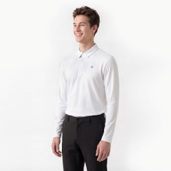 Áo Polo dài tay le coq golf Nam GR121MTL11-WHTE
