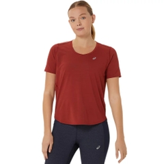 Áo T-shirt chạy bộ ASICS ROAD V-NECK SS Nữ - 2012D040.600