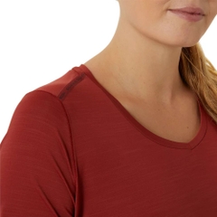 Áo T-shirt chạy bộ ASICS ROAD V-NECK SS Nữ - 2012D040.600
