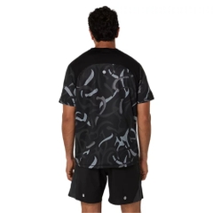 Áo T-shirt chạy bộ ASICS ROAD ALL OVER PRINT SS TOP Nam - 2011D092.001