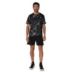 Áo T-shirt chạy bộ ASICS ROAD ALL OVER PRINT SS TOP Nam - 2011D092.001