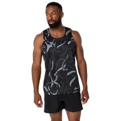 Áo ba lỗ chạy bộ ASICS ROAD ALL OVER PRINT SINGLET Nam - 2011D091.001