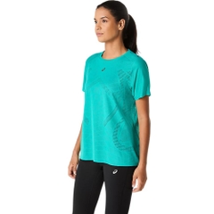 Áo T-shirt chạy bộ ASICS METARUN SS TOP Nữ - 2012D223.400