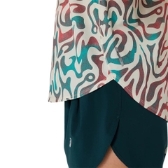 Áo T-shirt chạy bộ ASICS ROAD ALL OVER PRINT SS TOP Nữ - 2012D225.200