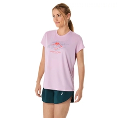 Áo T-shirt chạy trail ASICS FUJITRAIL LOGO SS TOP Nữ - 2012C971.700