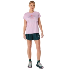Áo T-shirt chạy trail ASICS FUJITRAIL LOGO SS TOP Nữ - 2012C971.700