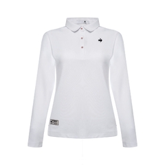 Áo Polo dài tay le coq golf Nữ LG6SLS01LV-WH00