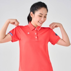 Áo polo le coq golf nữ QGWXJA00V-RD00