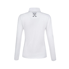 Áo Polo dài tay le coq golf Nữ LG6FLSG1LV-WH00