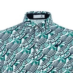 Áo Polo le coq golf Nam LG6SHSV3M-GR00