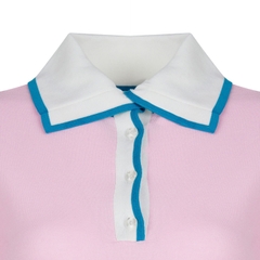Áo len le coq golf Nữ LG6FSTG1LV-PK00