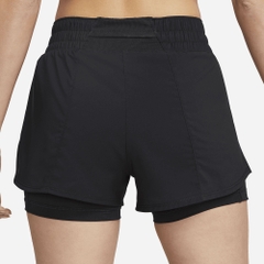 Quần short Nữ Nike ONE Dri-FIT MR 3IN 2N1 SRT DX6013-010