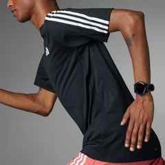 Áo T-shirt chạy bộ adidas Own the Run 3 sọc Nam - IQ3834