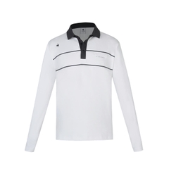 Áo Polo dài tay le coq golf Nam - GP121MTL11-WHTE