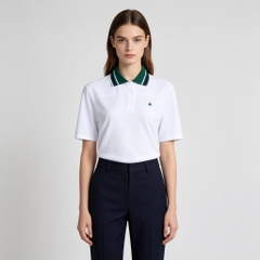 Áo Polo le coq golf Nữ GR222LTS41-WHTE