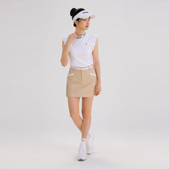 Áo thun cổ 3P le coq golf Nữ LG6STZ50LV-WH00