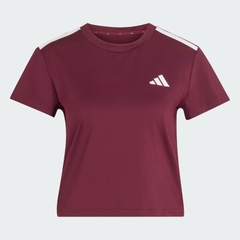 Áo T-shirt tập luyện adidas Hyperglam 3 sọc Nữ - KQ5782
