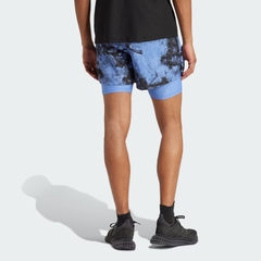 Quần short chạy bộ adidas Own The Run Spray Dye 2 trong 1 Nam - JL8721