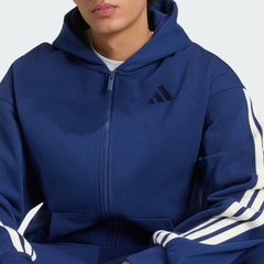 Áo hoodie adidas Kit 3 sọc khoá kéo Nam - KW2392