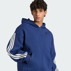 Áo hoodie adidas Kit 3 sọc khoá kéo Nam - KW2392