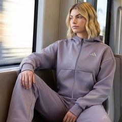 Áo hoodie adidas Z.N.E. dáng lửng Nữ - KF6396