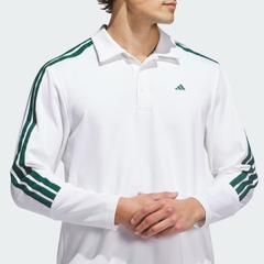 Áo Polo dài tay golf adidas 3 gạch Nam - KG7096