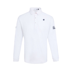 Áo Polo dài tay le coq golf Nam LG5FLSV0MV-WH00