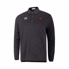 Áo Polo dài tay le coq golf Nam - LG4FLS03MV-BK00