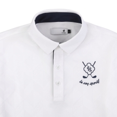 Áo Polo dài tay le coq golf Nam LG6FLSG7MV-WH00